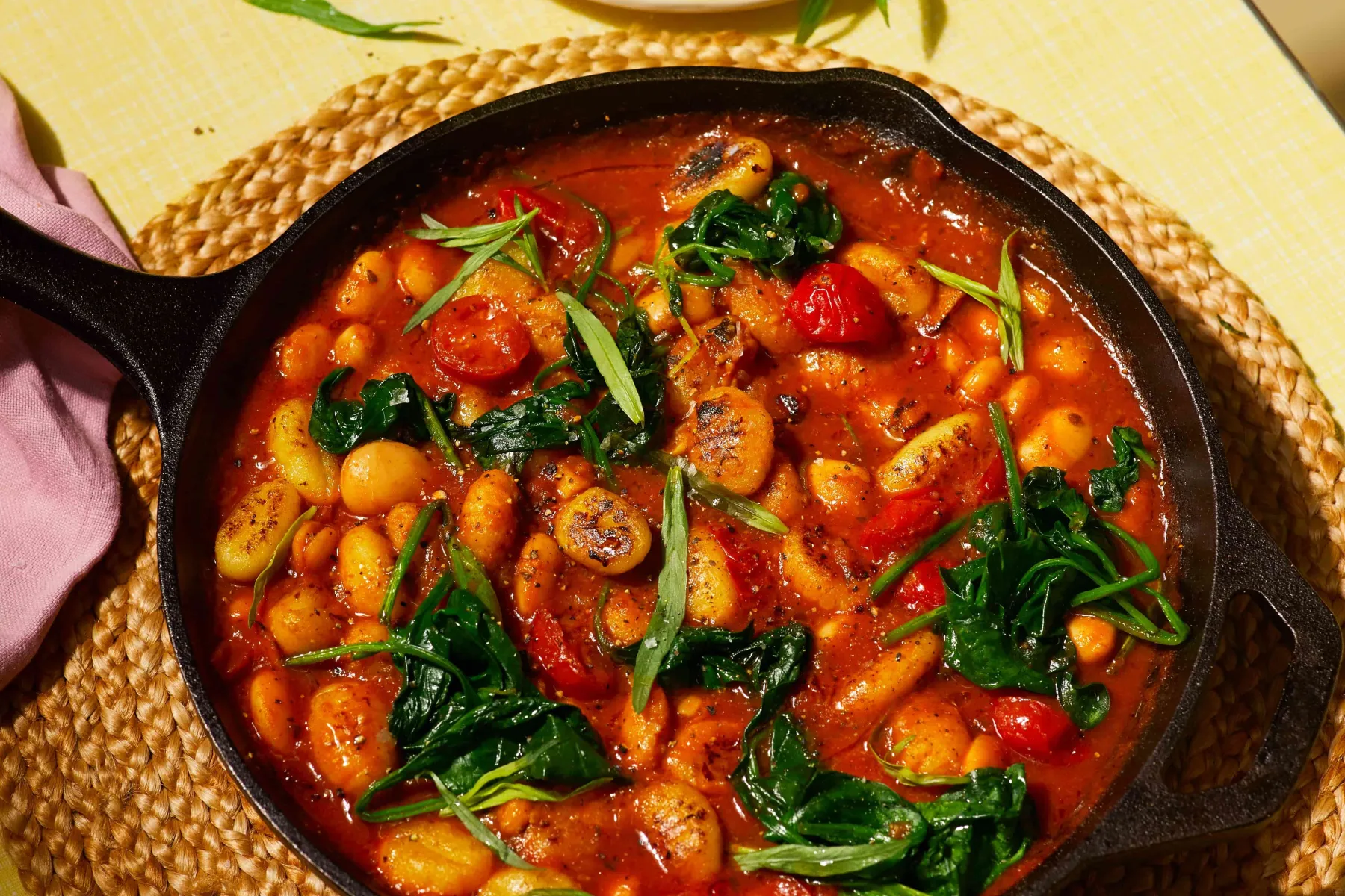 GNOCCHI, TARRAGON AND BUTTERBEAN CASSOULET